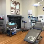 Photo: New England Oral Surgery & Associates surgical suite and patient chair