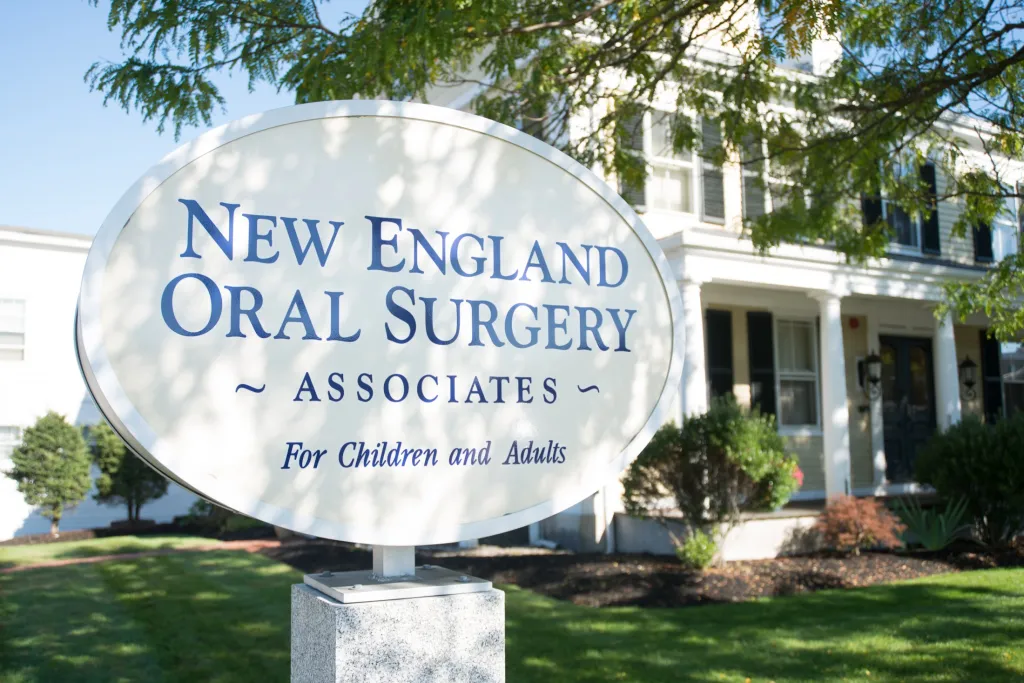 Photo: New England Oral Surgery & Associates sign in Billerica, MA